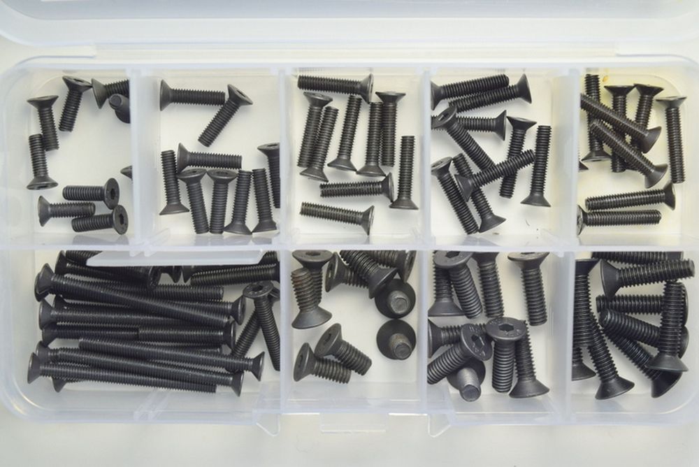 Absima 3020003 Senkkopf Stahl 10.9 Schraubensortiment (100) Absima 3020003