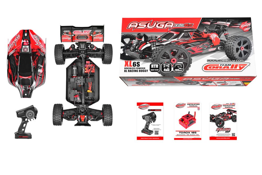 Corally C-00288-R 1:8 ASUGA XLR 6S Buggy rot RTR Detail 10 Corally C-00288-R Detail 10