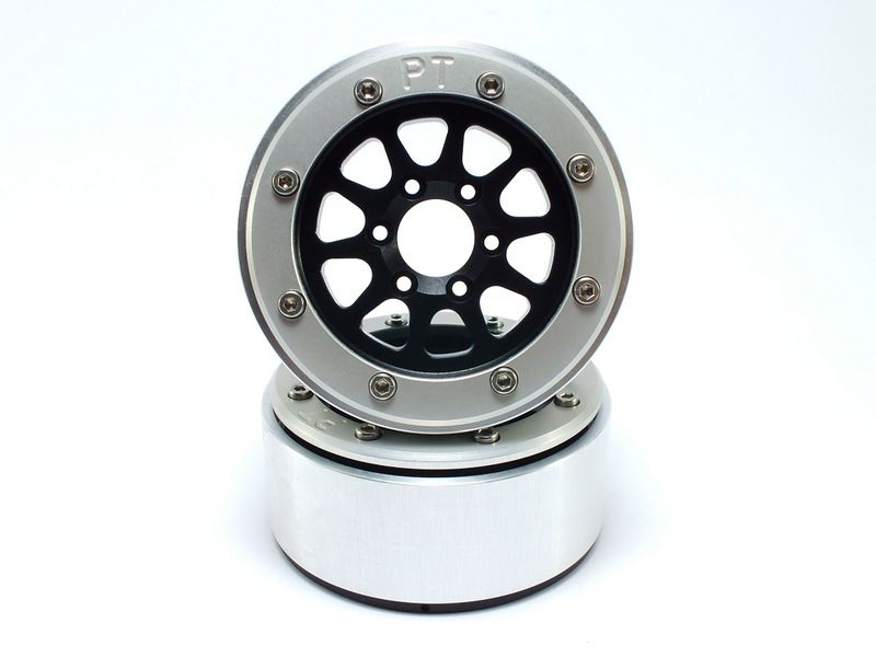 Metsafil MT5030BS 1.9" Beadlock Felgen GEAR schwarz/silber ohne Radnabe (2) Detail 2  Metsafil MT5030BS Detail 2