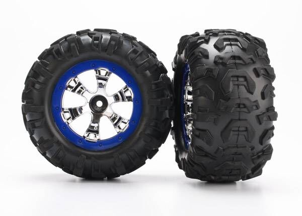Traxxas 7274 Komplettrad Canyon 2,2'' chrome/blau 1/16 Summit (2) Traxxas 7274