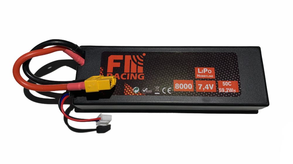 FM-electrics FM-74-8000HL Car-Lipo 7,4V/6200/60C Deans FM-electrics FM-74-8000HL