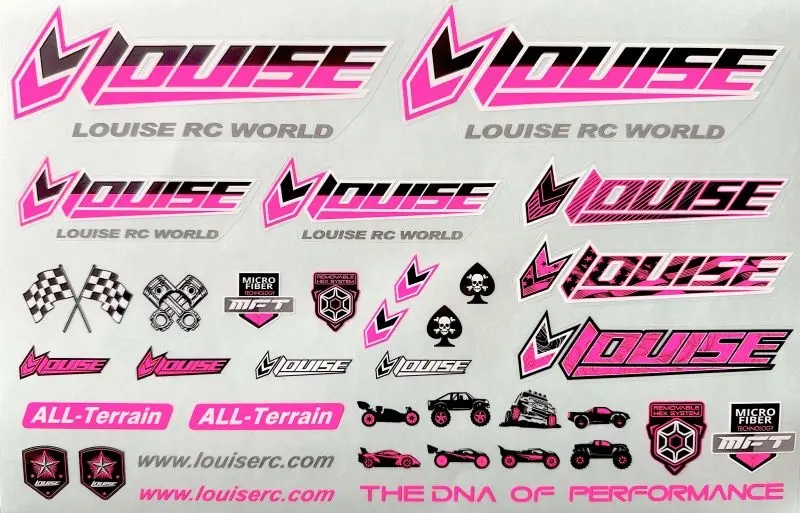 Louise RC LOUT3373P Louise RC Sticker Sheet pink Louise RC LOUT3373P