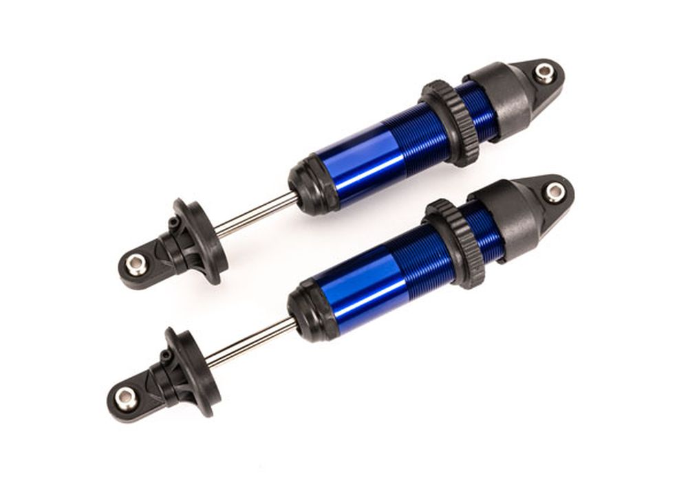 Traxxas 7861 GTX Dämpfer medium Alu blau eloxiert (2) Traxxas 7861