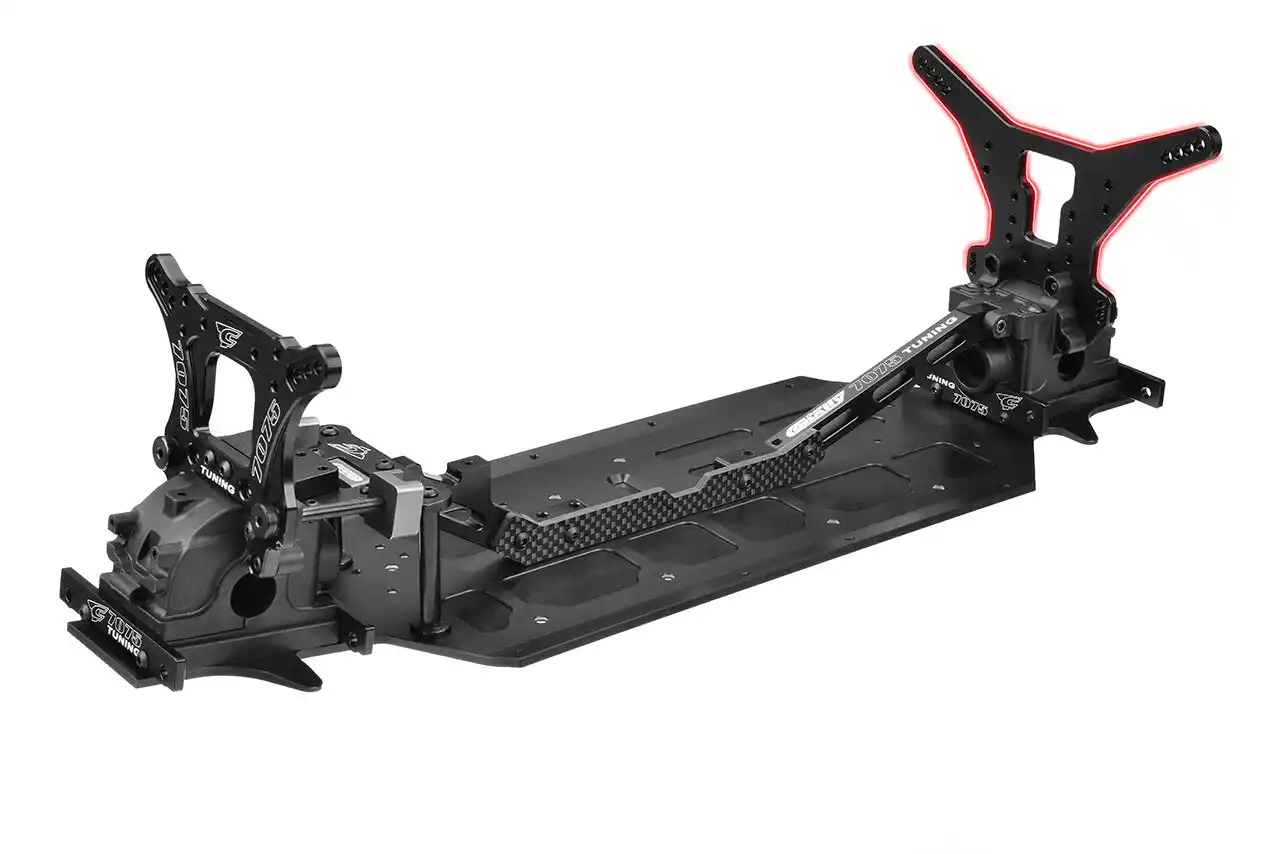 Corally C-00180-421 Dämpferbrücke MTS Alu T6 5mm hart schwarz Detail 2 Corally C-00180-421 Detail 2