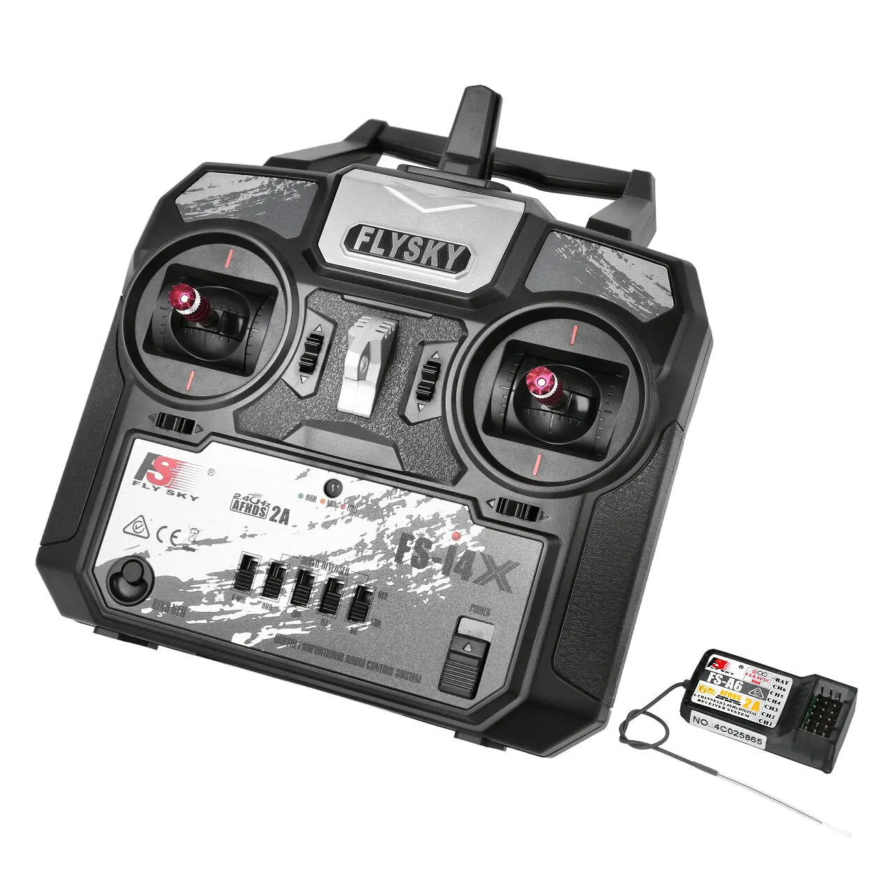 Flysky FS057 FlySky i4X 2.4GHz 4 Kanal Fernsteuerung mit FS-A6 Empfänger Flysky FS057