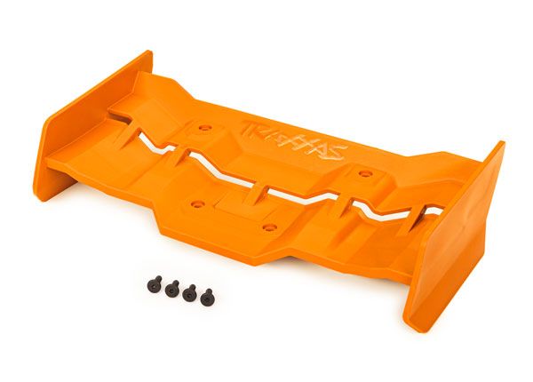 Traxxas 7821T Heckflügel orange mit Schrauben Traxxas 7821T