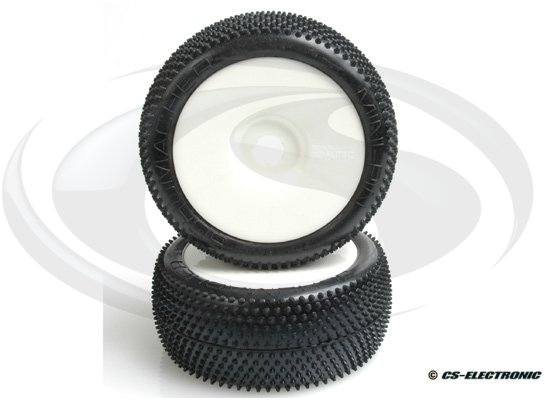 Schumacher U6724 1:8 Mini Pin gelb Buggy Komplettrad (2) Schumacher U6724