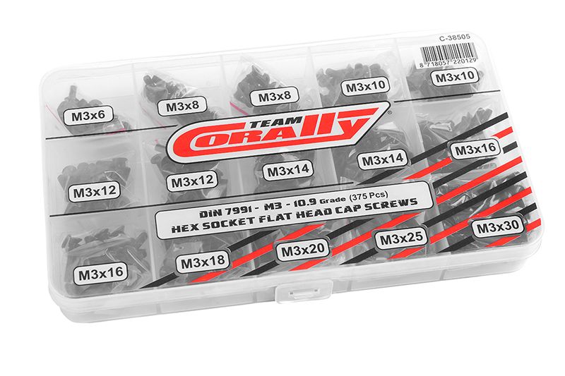 Corally C-38505 M3-SK Schrauben 10.9 Box (15/375) Corally C-38505