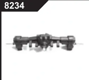 df Models 8234 Hinterachseinheit f. Mini Varant Crawler df Models 8234