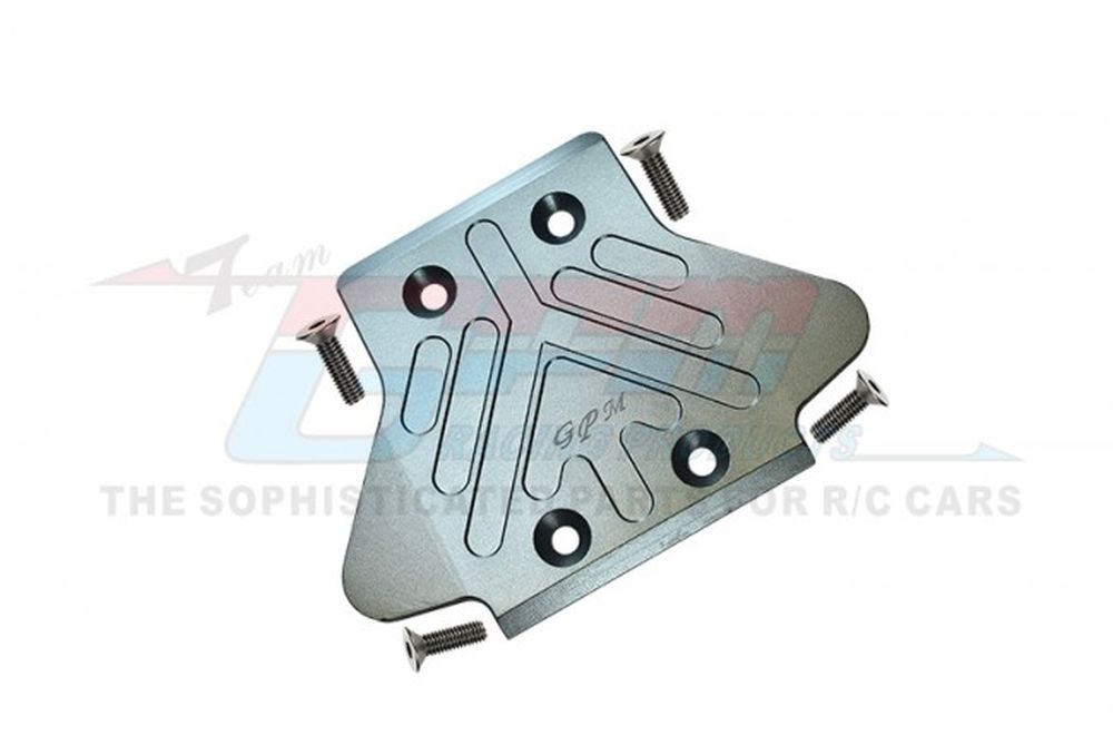 GPM MAK331RGS Arrma 1:8 Alu.-Skidplate hinten grau GPM MAK331RGS