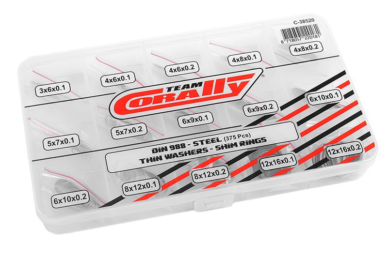 Corally C-38520 Shim-Scheiben Box (15/375) Corally C-38520