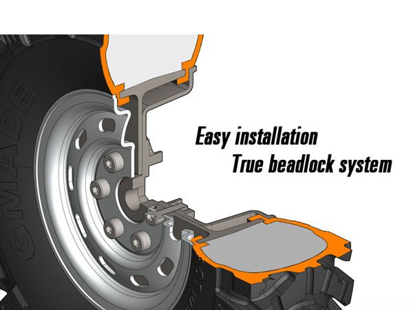 Jantes Gmade 1.9 SR02 Métal Beadlock Grise Uncoated Steel (2) GM70177 - Foto 9