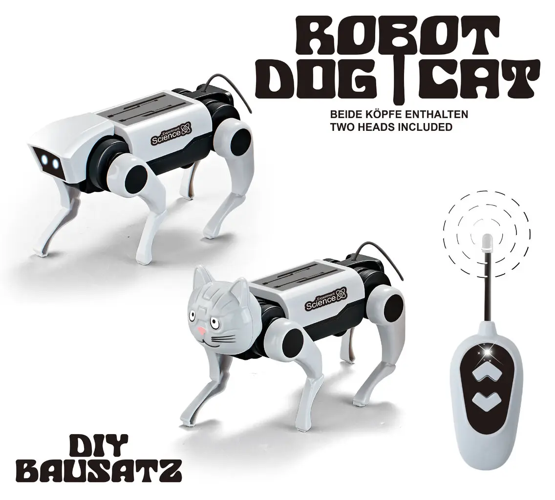 df Models 9955 Robot Dog Cat DIY Bausatz mit Fernsteuerung df Models 9955