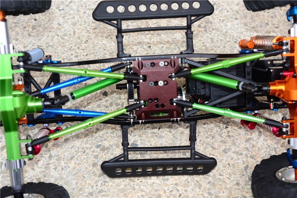 GPM SCXH87ORBEB SCX10 Chassis-Liftkit 77-87mm orange Detail 4 GPM SCXH87ORBEB Detail 4