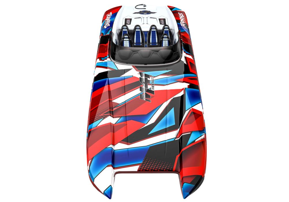 Traxxas 57046-4REDR DCB M41 rot/blau 40-Zoll Catamaran Detail 1 Traxxas 57046-4REDR Detail 1