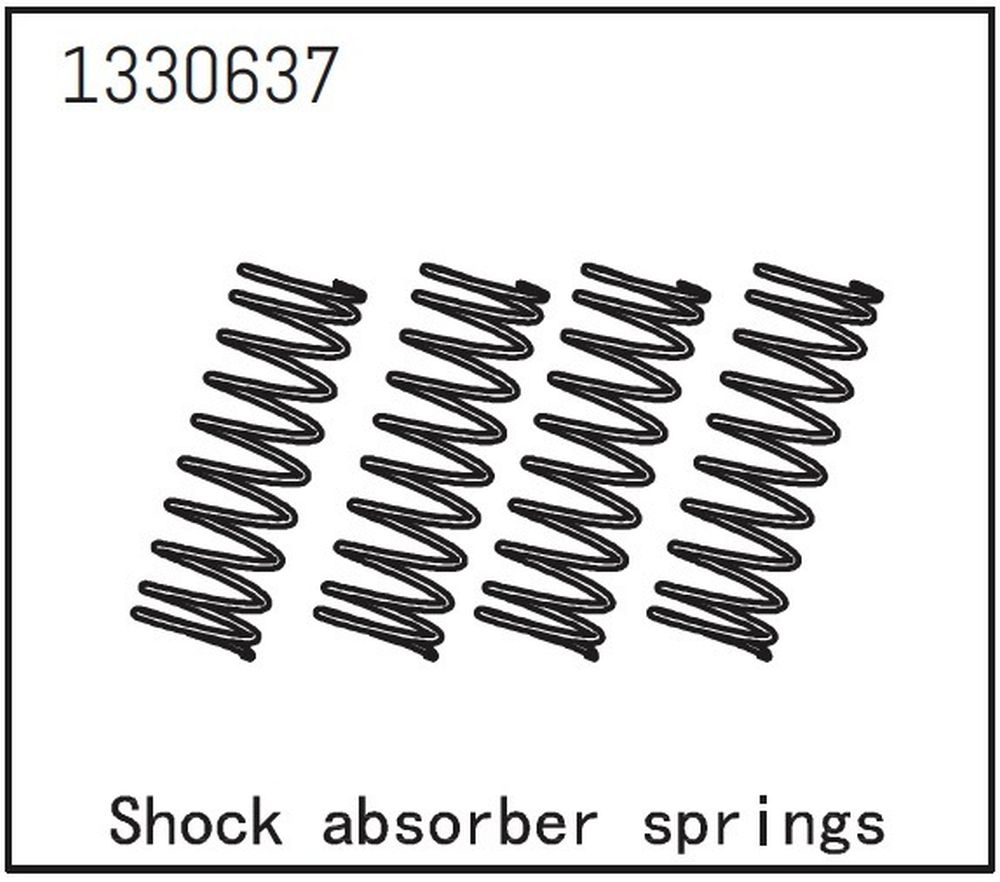 Absima 1330637 Stoßdämpferfeder (4) - Yucatan Absima 1330637