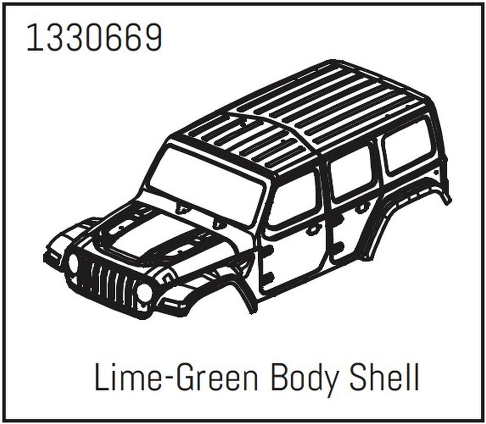 Absima 1330669 PC Karosserie Lime-Green - Yucatan Absima 1330669