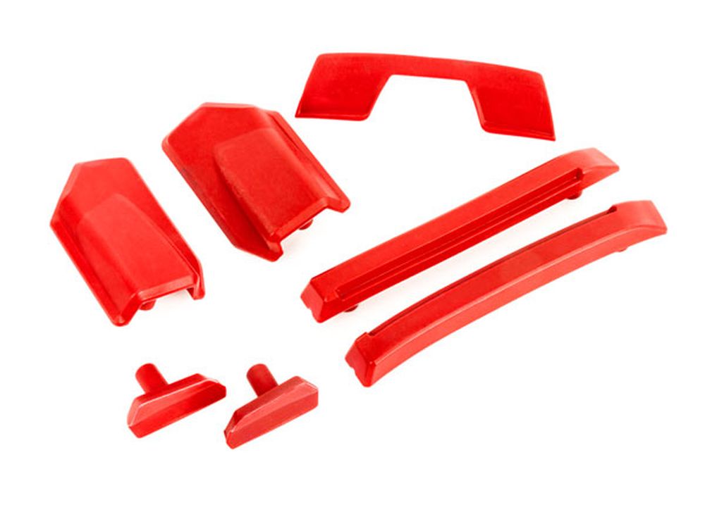 Traxxas 9510R Karo-Verstärkungs-Set rot / Dach-Skid-Pads Traxxas 9510R