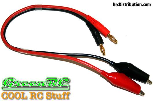 GreenRC GRC9119 Ladekabel - Gold - Banana Plug zu Crocodile GreenRC GRC9119