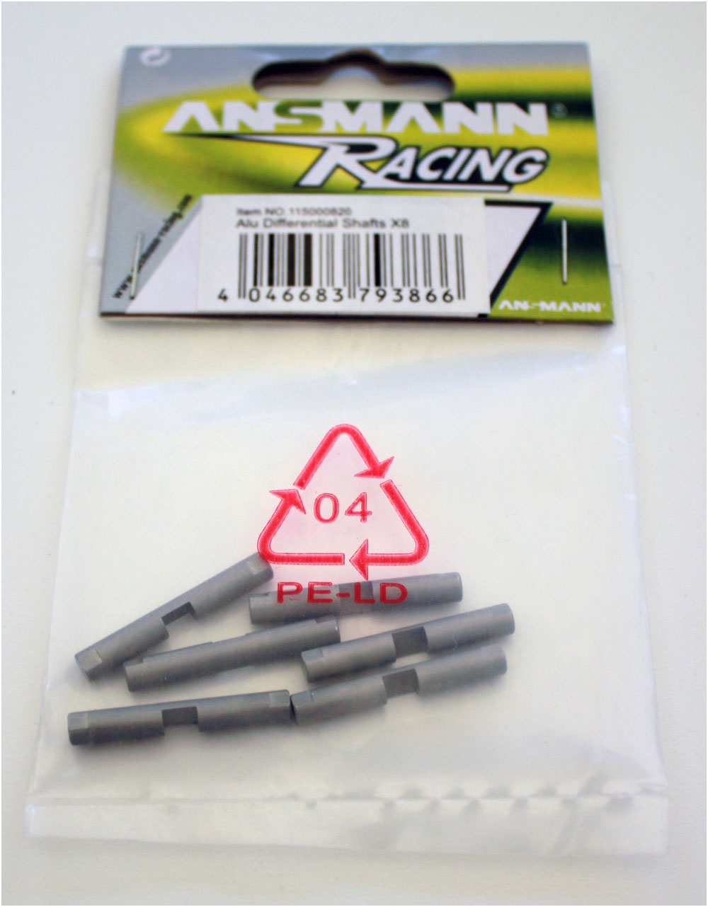 Ansmann Racing 115000820 Alu.-Differenzialwellen X8 (6) - TU0878 Ansmann Racing 115000820